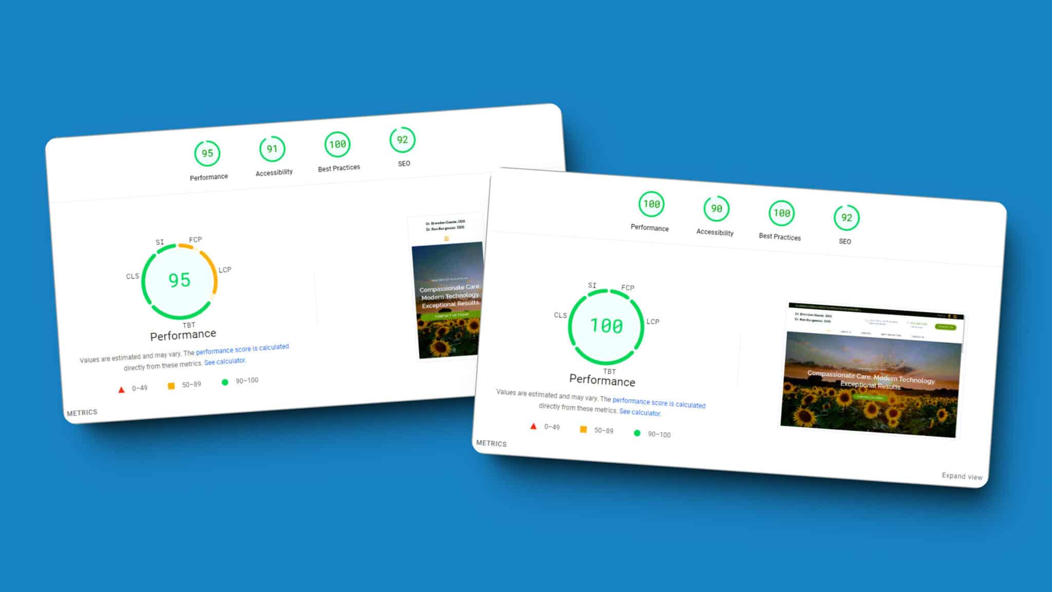 Dental website hosting